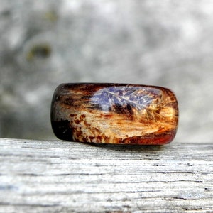 Wood engagement band, Wooden Anniversary, Bentwood ring, Rustic wedding, Wood rings for women, Minimalist wood ring, Mens resin ring