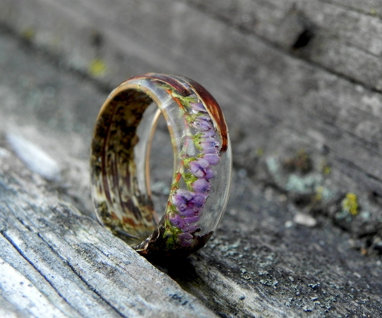 Crystal Resin Cremation Jewelry Rings Collection - Ashes in Glass