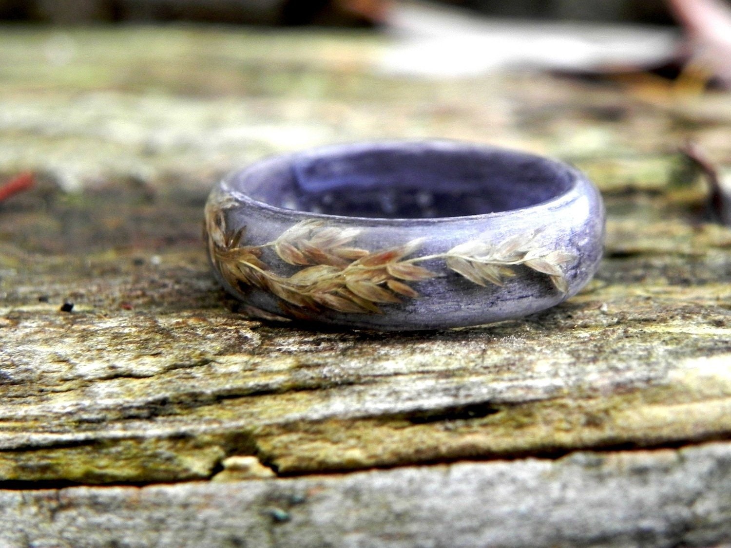 Celtic Wooden Ring Resin Wood Ring Plant Wooden Ring Unique - Etsy