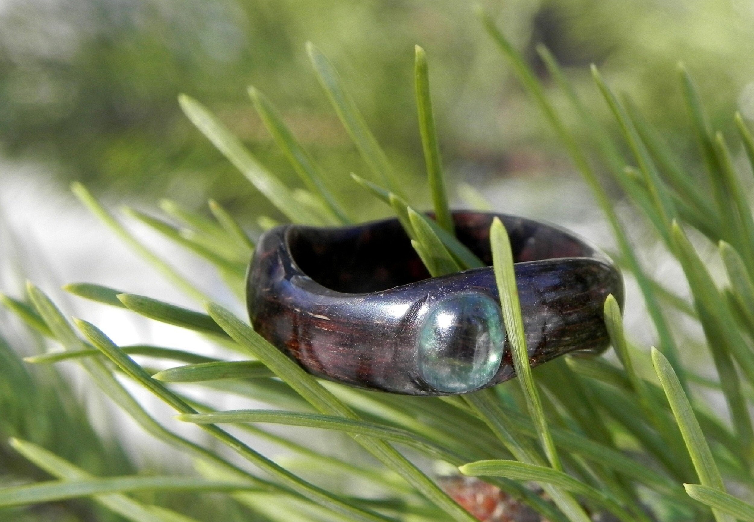 WOOD  forest ring, Moonstone ring, Resin wood ring, Irregular wooden ring, Wedding wood rings, moonstone wood jewelry, forestforyou, ring