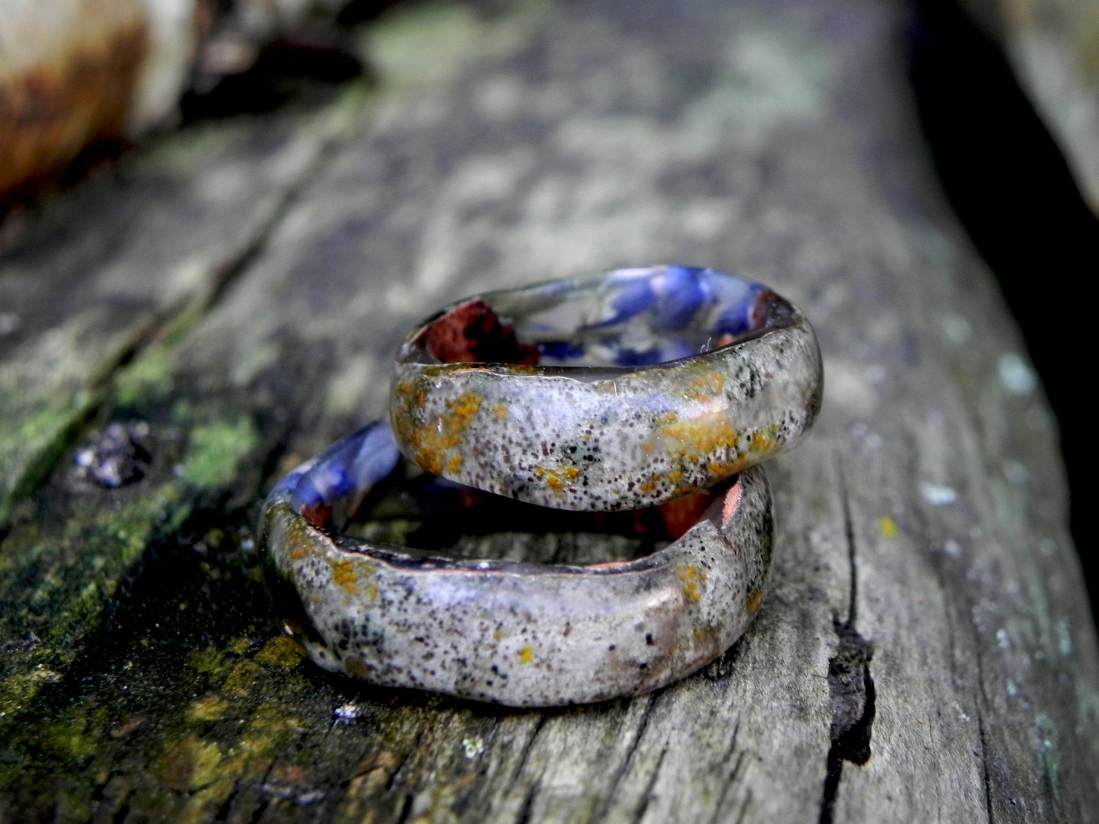 Lavender Wood Ring, Aspen Wood Ring, Wedding Wooden Ring, Lavender ...