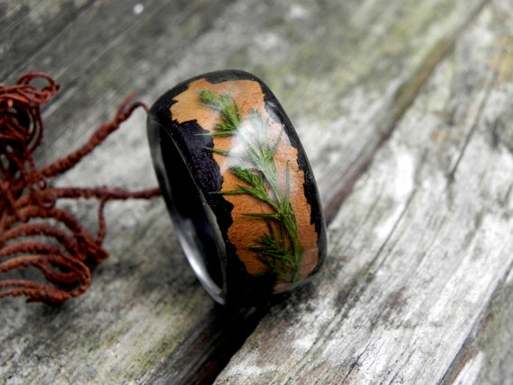 Bague en bois pour homme sale
