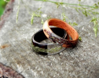 Celtic Wooden Ring, Celtic Wedding Rings, Forest Plant Wood Ring