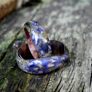 Lavender Wood Ring, Aspen Wood Ring, Wedding Wooden Ring, Lavender ...