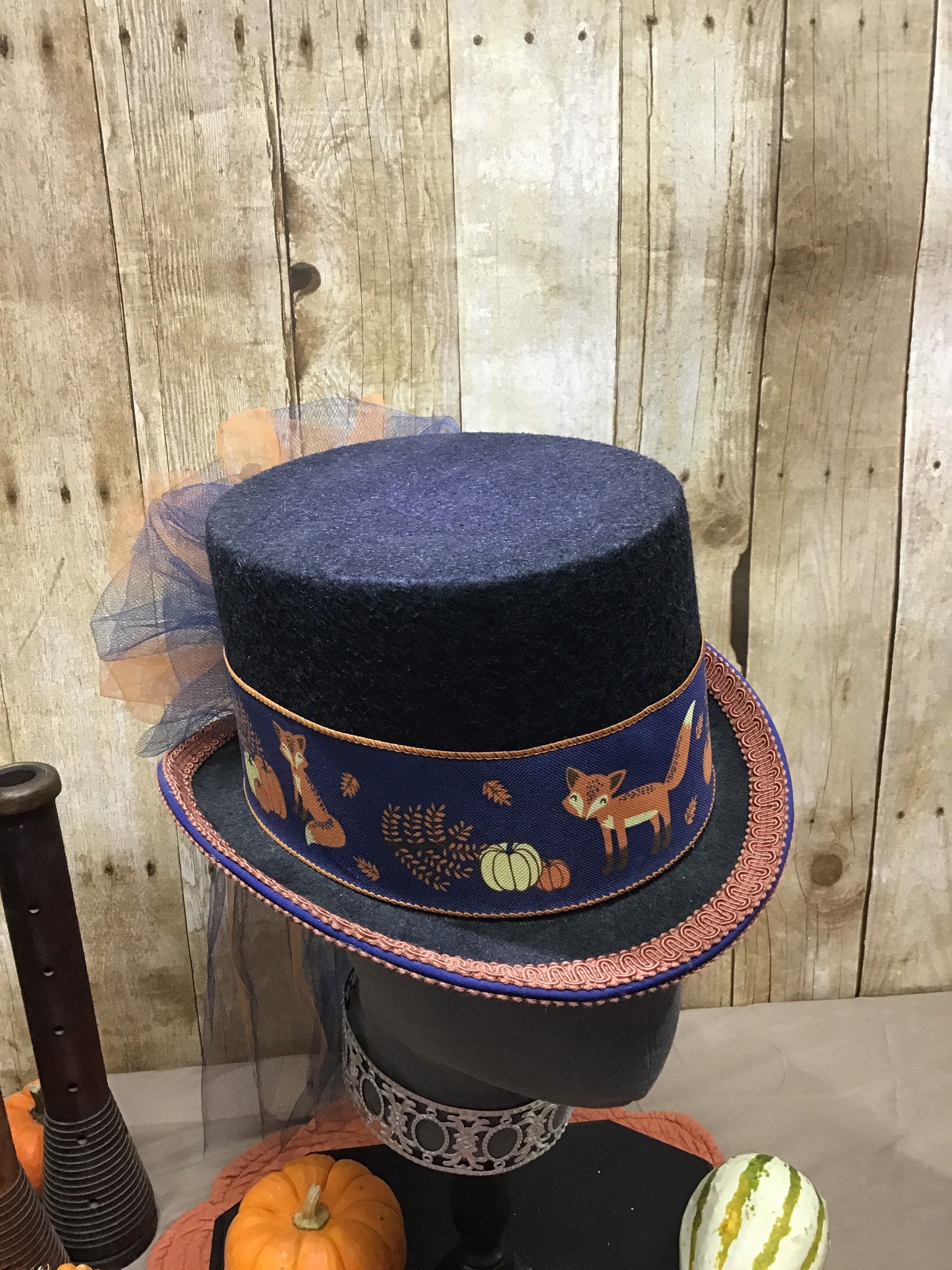 Fox top hat victorian steampunk renaissance faire cosplay Etsy