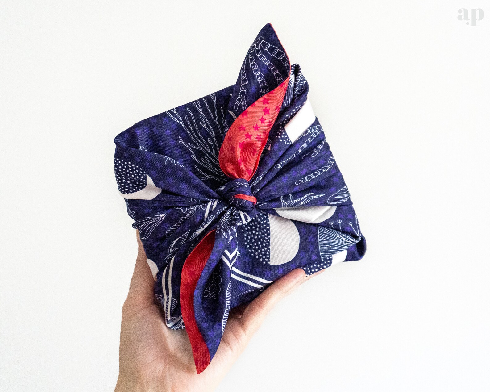 Luxe Reversible Wrapping Silk Scarf Furoshiki to Use for Etsy