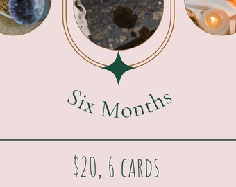 Six Months Reading- 6 Cards