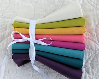 Parlor Coordinates - 8 FQ - Moda Bella Solids - Curated Fat Quarter Bundle