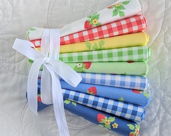 Strawberry Pie - 9 FQ Curated Selection - Fruit Salad - Corey Yoder for Moda Fabrics