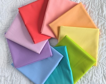 Rainbow Lights - Moda Bella Solids - 9 Piece Curated Bundle
