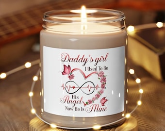 Sympathy gift for loss of father memorial candle for Dad father remembrance gift, sympathy gift loss of father, gift for loss of father