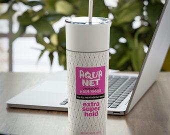 Jaren 80 beker, Retro Aqua Net beker Kapper cadeau, haarlak uit de jaren 80, jaren 80 cadeau, jaren 80 cadeau, nostalgisch cadeau van de jaren 80