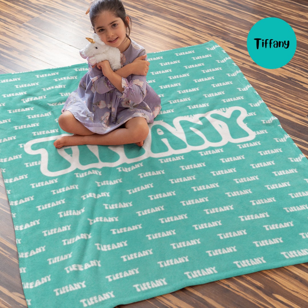 Custom Name Blanket for Kids Personalized Family Name Blanket Etsy