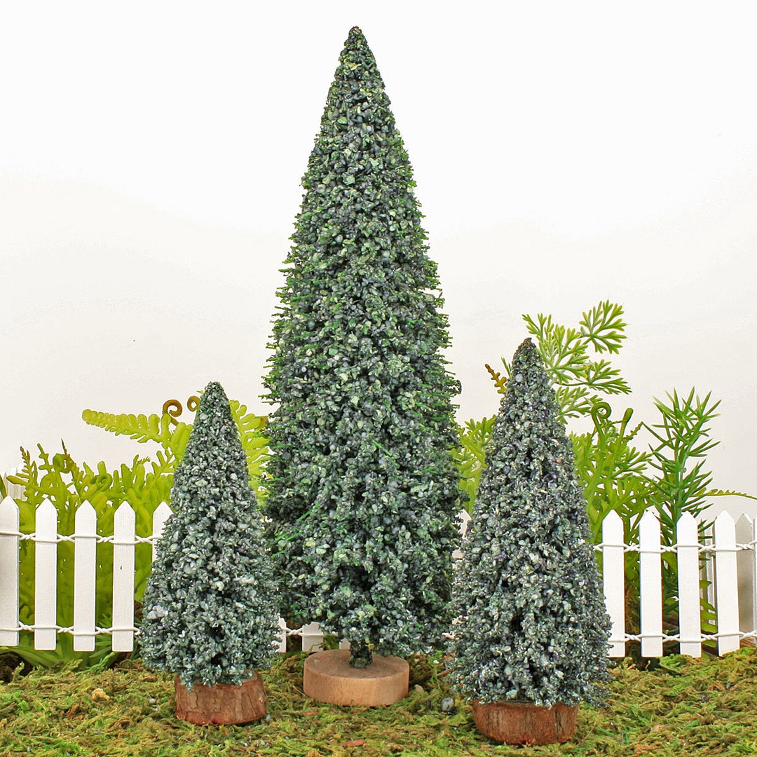 Artificial Conifer Trees, Conifer Tree for Fairy Garden or Doll House