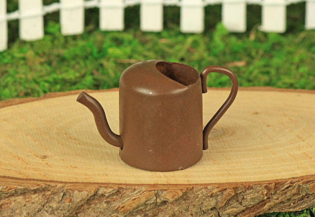 Watering Can, Miniature Watering Can, Fairy Garden Watering Can, Aged