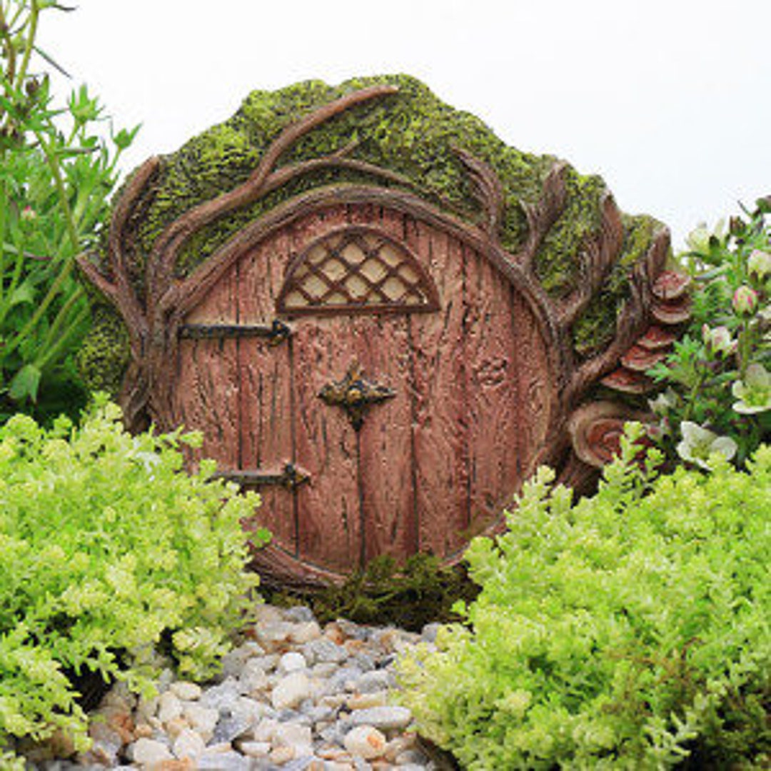 福袋セール Door, Hobbit Round Fairy the Accessory, Garden Fairy Door, 置物