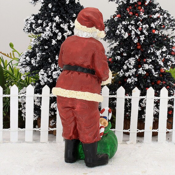 Babbo Natale su slittino - Griglia preziosa da appoggiare, decorazione da giardino in metallo - Natale arrugginito