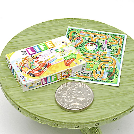Mini Game of Life Board and Box Doll House Game of Life Box 