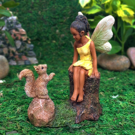 Metal Squirrel Wind Chime Fairy Garden Stake Outdoor Decor Dollhouse Accessory Metal Squirrel Wind Chime Fairy Garden Stake Outdoor Decor Dollhouse Accessory