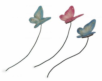 Fairy Garden Flying Butterfly,  Three Colour Options, Miniature Butterfly, Fairy Garden Accessory, The Fairy Garden UK