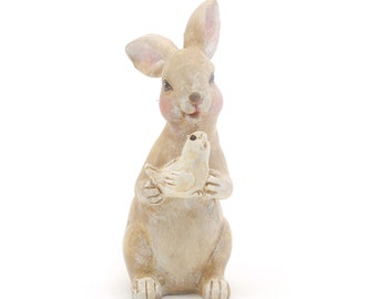Lot De 18 Mini Figurines De Lapin De Pâques - Décoration Gâteau, Micro Paysage - Résine Peinte à La Main