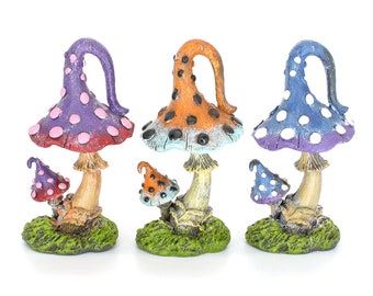 Woodland Mushroom Duo, Three Colour Options, Fairy Garden Mushrooms, Fairy Toadstool, The Fairy Garden, UK