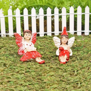 Micro Mini Sitting Fairies, Tiny Sitting Fairy, The Fairy Garden, UK Fairy Garden