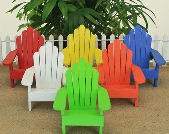 Adirondack Garden Chair, Miniature Adirondack Beach Chair, Fairy Garden Chair, Garden Lounger, Fairy Garden Accessory, The Fairy Garden UK