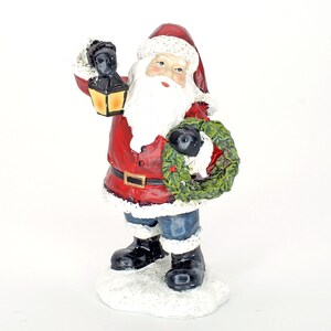 Father Christmas On A Stand Tumdee 1:12 Scale Dolls House Miniature Santa DP192 