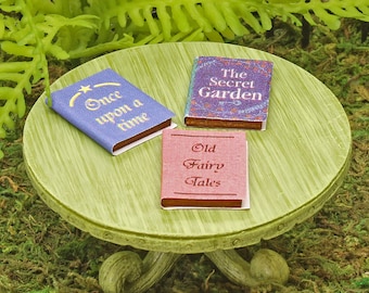 Miniature Fairy Books, The Secret Garden Book, Old Fairy Tales Book, Once Upon A Time, Fairy Books,  Fairy Garden, The Fairy Garden UK