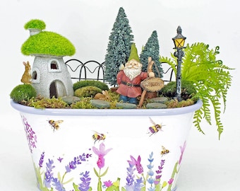 Gnom Haus-Feengarten-Kit - DIY-Feengarten-Kit - Miniatur-Zwerg-Kit - Geschenk - Machen Sie Ihren eigenen Feengarten - The Fairy Garden UK
