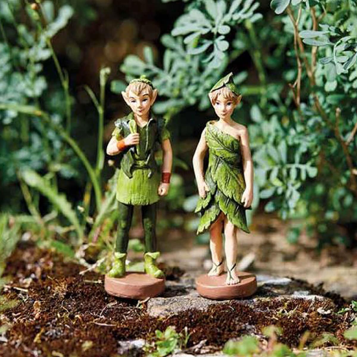 Miniature Elves, Fairy Garden Elves, Edward and Ellie Elf, Miniature Elf Figure,  Boy and Girl Elf, The Fairy Garden, UK Fairy Garden