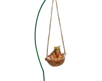 Fee Und Schaukel, Fee, Schaukel Und Haken, Fairy Playtime, Miniature Fee in Schaukel, Fairy Garden Miniatur, The Fairy Garden UK