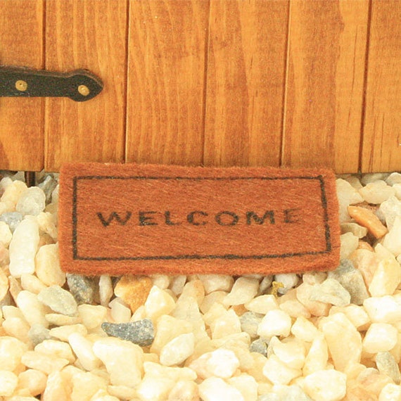 Fairy Welcome Door Mats, Dolls House Door Mat,  Miniature Fairy Door Welcome Mat, Fairy Garden Accessory, The Fairy Garden UK