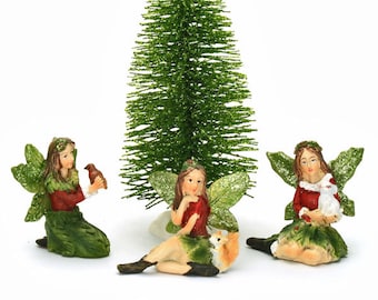 Visland Christmas Miniature Ornaments, Christmas Fairy Garden