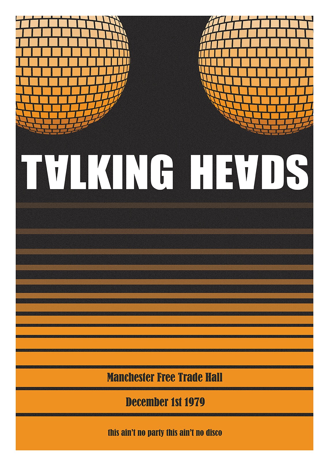 Talking Heads Print Concert Poster Music Art Print Etsy