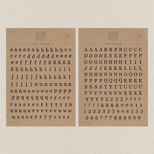 Letter Stickers