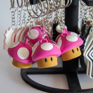 Level Up Your Keys: Super Mario Bros. Pilz Schlüsselbund, Halskette, Rucksack-Zubehör