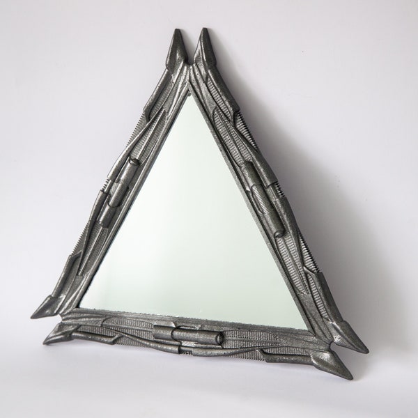 H.R. Giger Inspired mirror Das Spiegel 3d printed hand painted