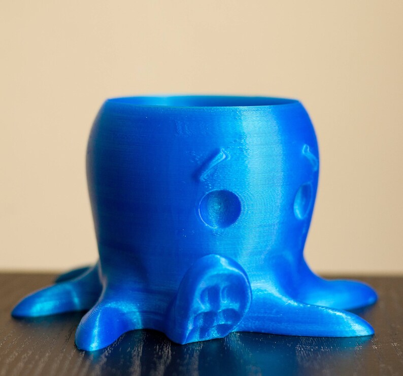 Octopus Planter with saucer Planter Indoor Planter Cute Planter Octopus Planter Saucer Garden Gift 3D printed image 5