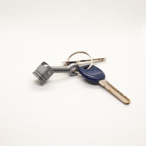 3D Printed Piston Keychain,  Keyring, Car Engine, Party Giveaway, Birthday Gift, Keys, back pack accessorie, gift to him