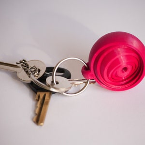 3D Printed Gyro Keychain with 6 rings