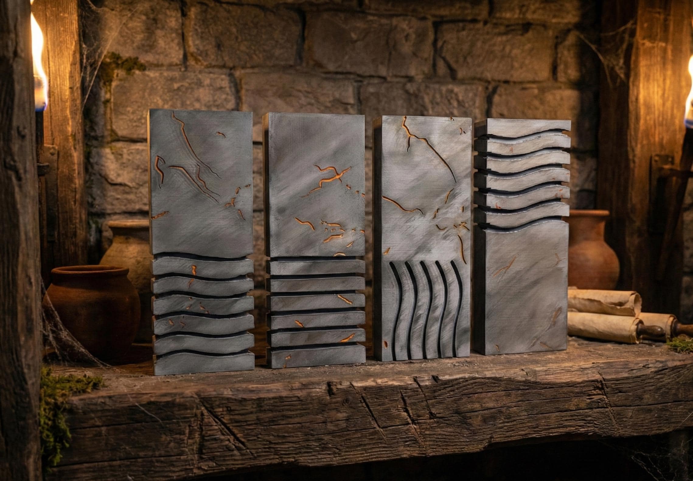 The Fifth Element Stones Prop Replica | Elemental Pillar Set | Earth ...