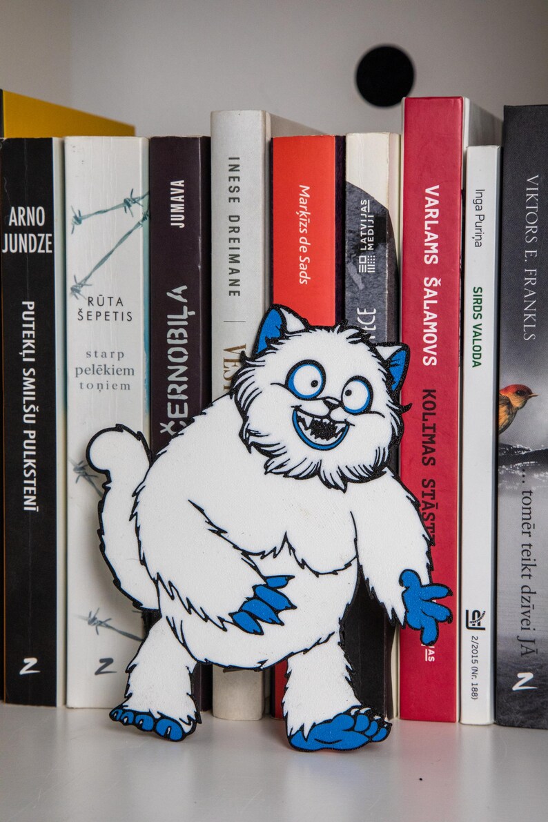 Bumble the Abominable Snowman Cat Kawaii Chibi Silhouette Bookmark ...