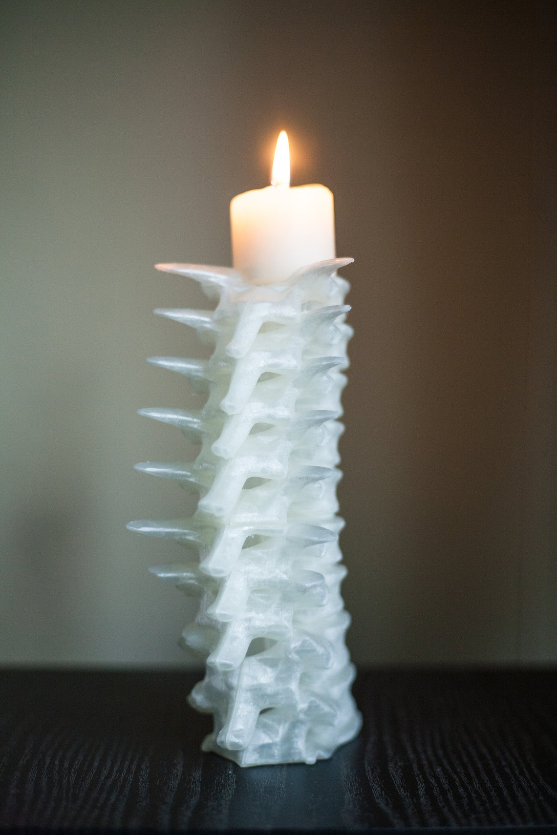 3d Printed spine candle holder halloween decor halloween Etsy