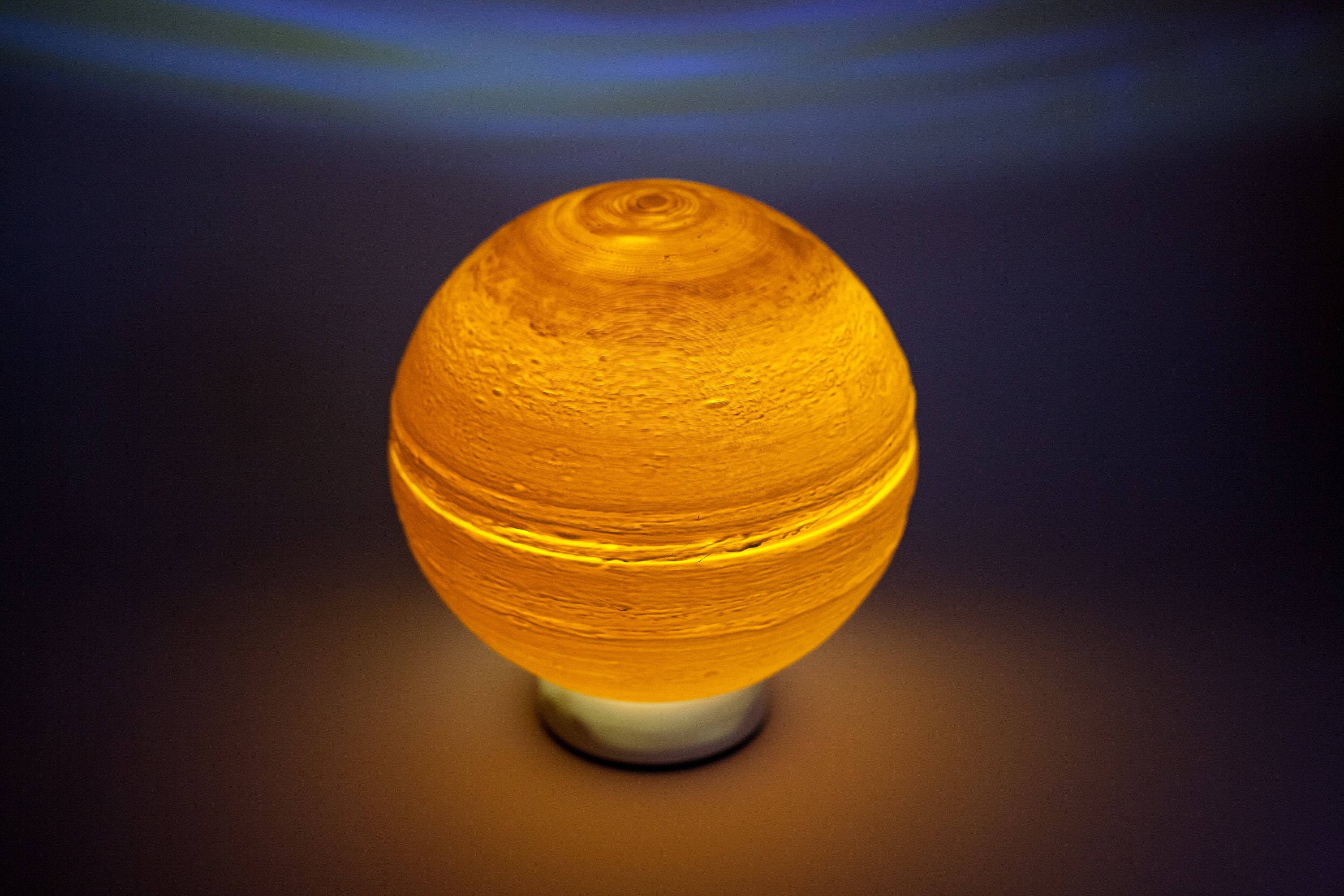 Jupiter Night Lamp 3D Printed Lamp Modern Desk Lamp Etsy