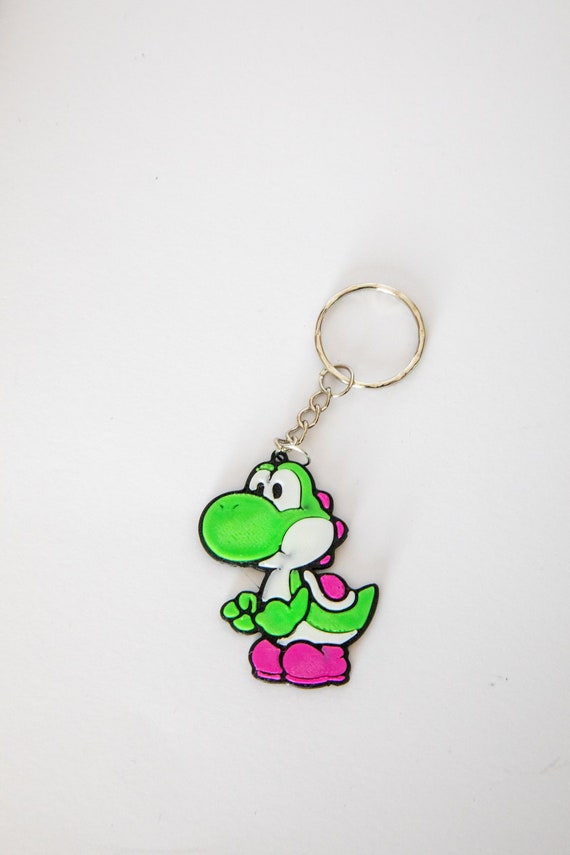 Green Yoshi Keychain From Super Mario Bros, Nintendo Character