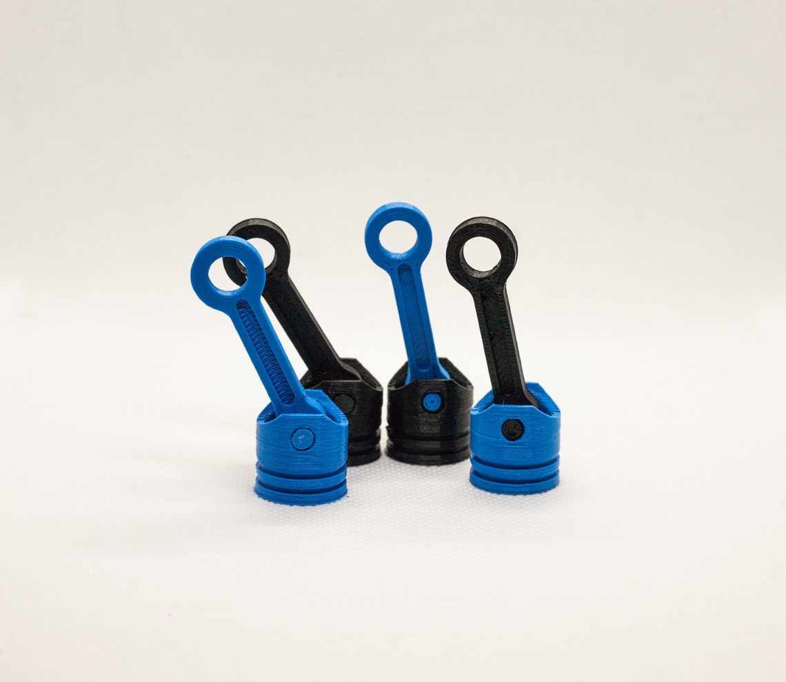 3D Printed Piston Keychain Keyring Car Engine Party Etsy
