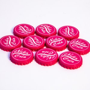 Nuka Cola Bottle Caps - 3D Printed Collectible Fallout - The Perfect Gamer Gift!