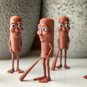 Tung Tung Tung Sahur Internet Meme Character, Italian Brainrot, 3D Printed Figurine with Paddle, Unique Indonesian Pop Culture Collectible